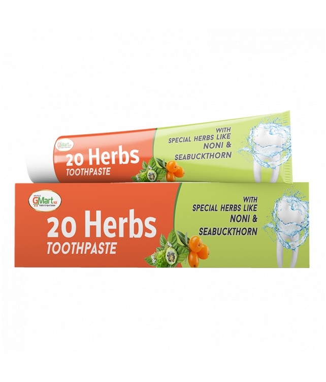 20 herbs toothpest